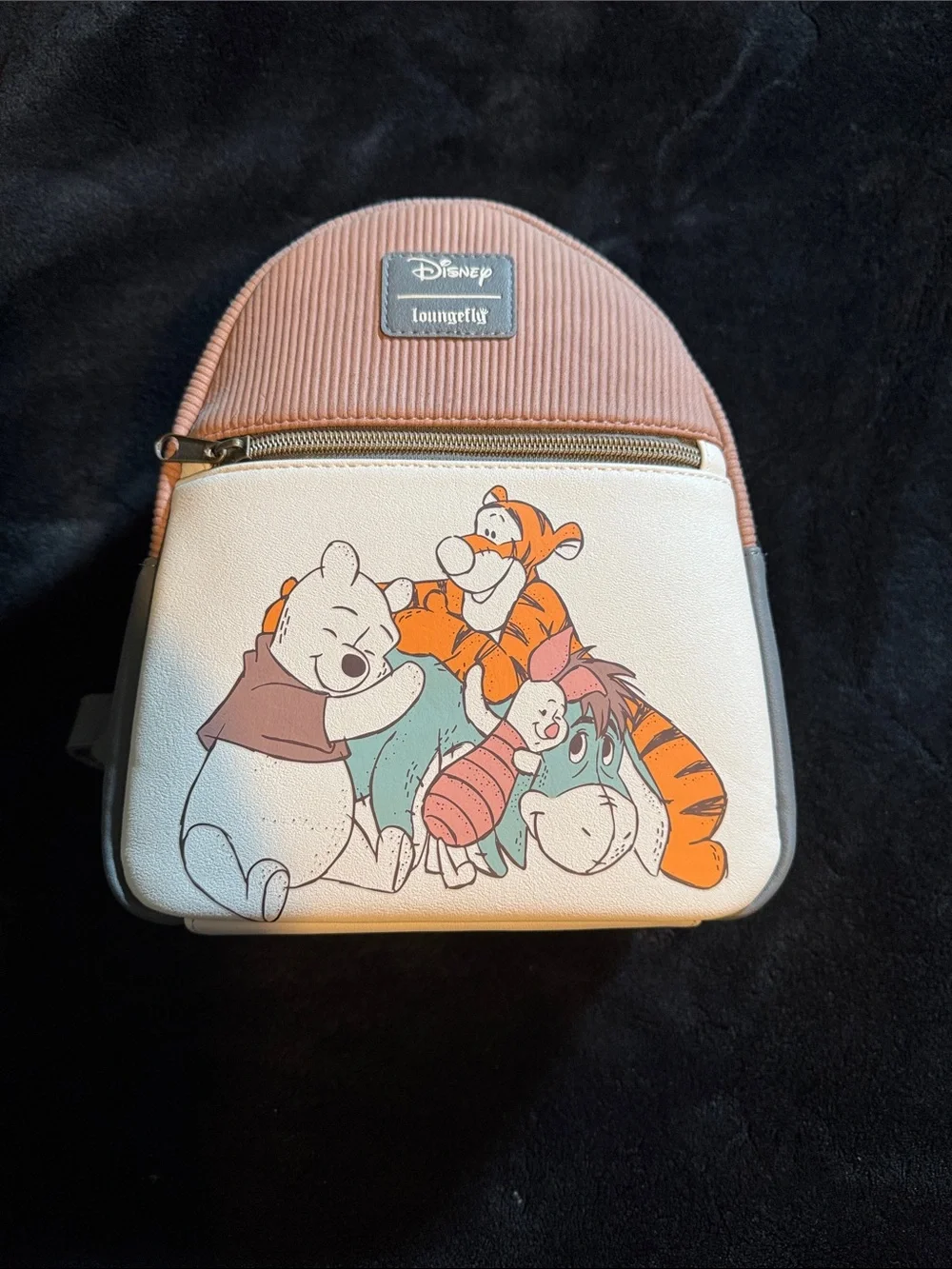 Loungefly Pink and Cream Winnie the Pooh Friends Mini Backpack